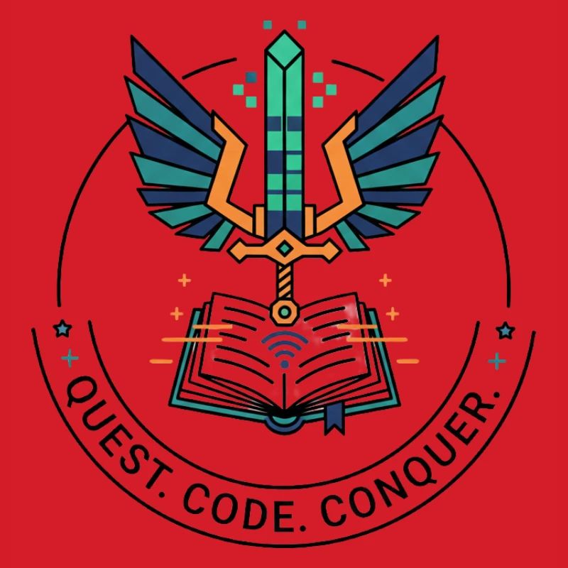 Quest. Code. Conquer Emblem