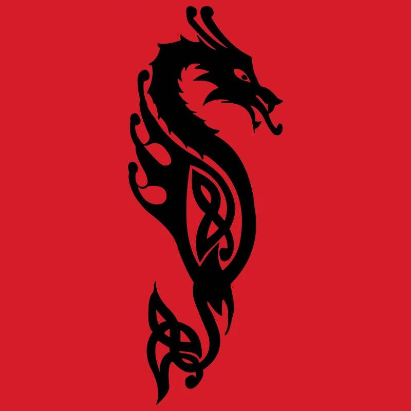 Monströse Seeschlange oder Drachenvektor