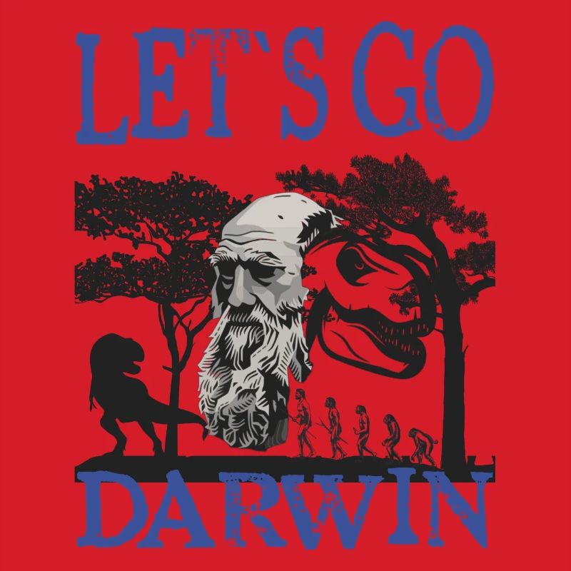 Idée cadeau textile Charles Darwin Evolution