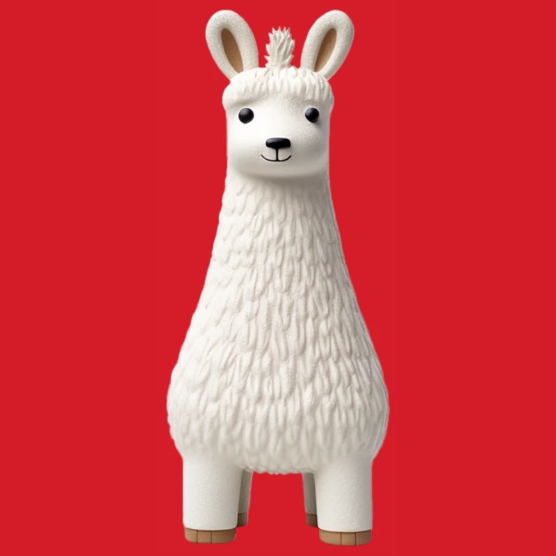 White llama figure