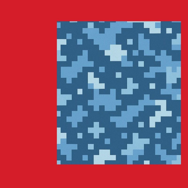 Blue pixel pattern
