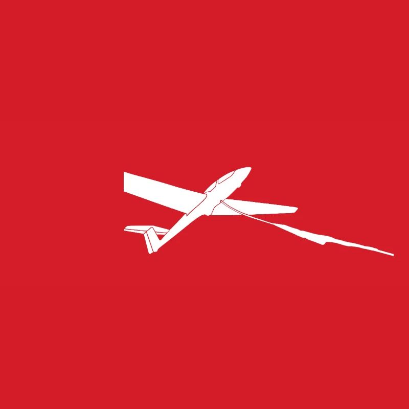Glider Winch Launch Gliding Pilot Logo