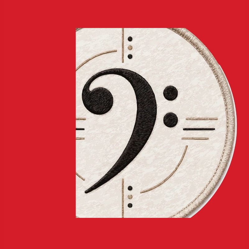 Clé de fa sur le patch