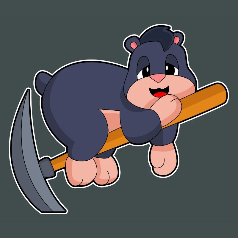Mole Miner Pickaxe Mining