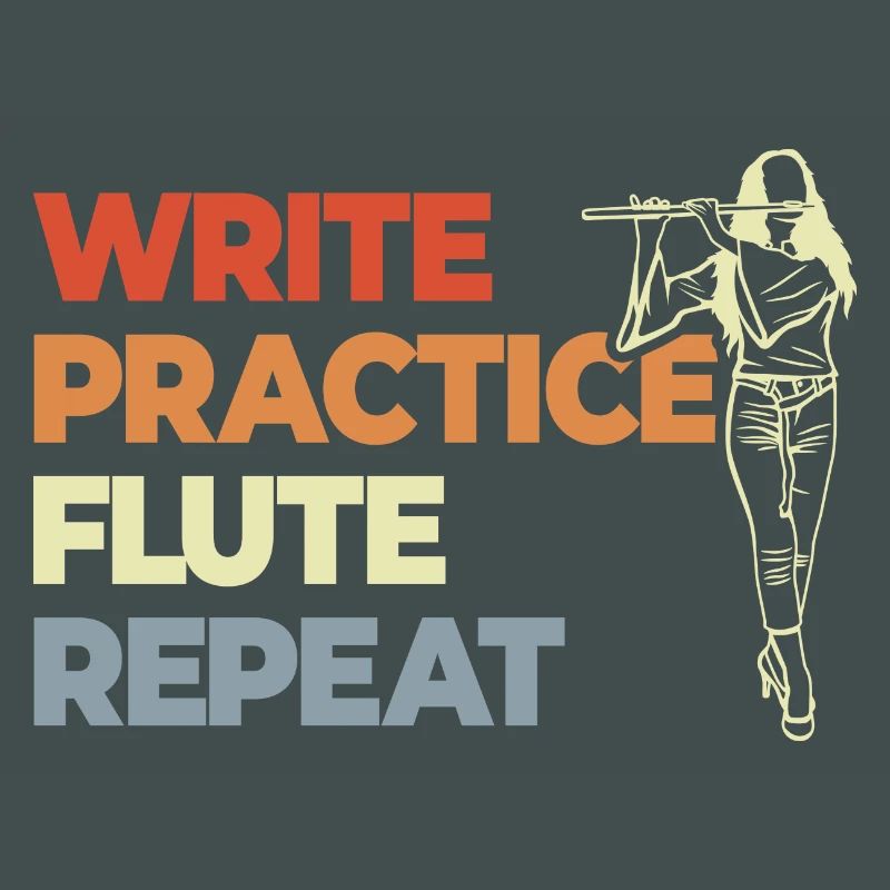 Write Practice Flute Repeat