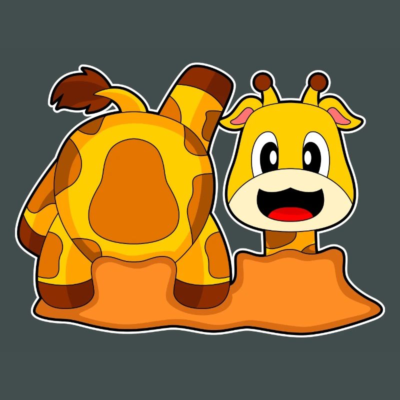 Giraffe Erde Loch