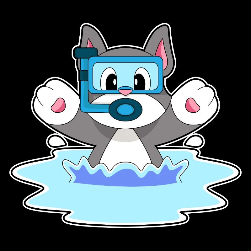 Cat Diver Snorkel Plongée