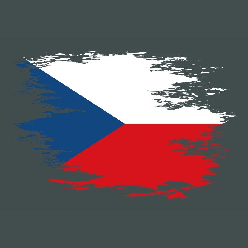 Drapeau de la République tchèque utilisé design