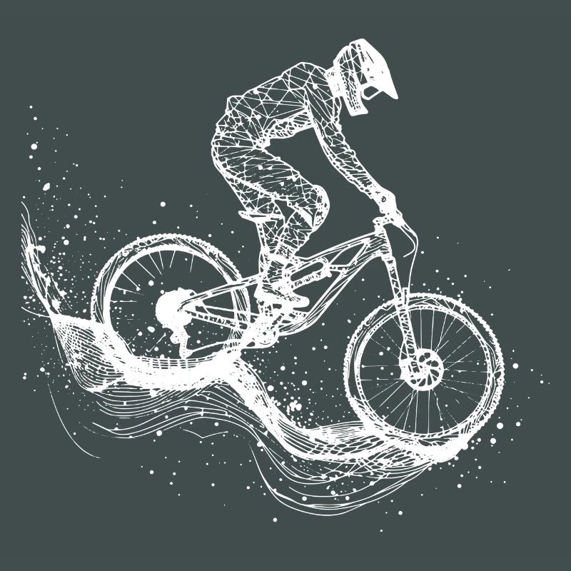 Mountainbiking Zeichnung