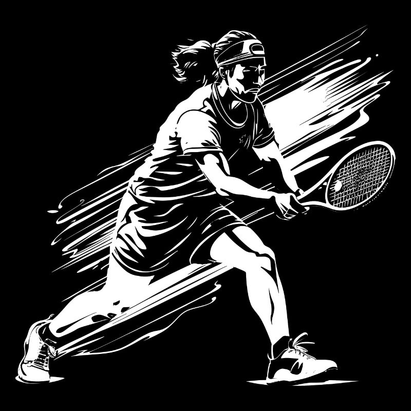 Tennis Player Sketch