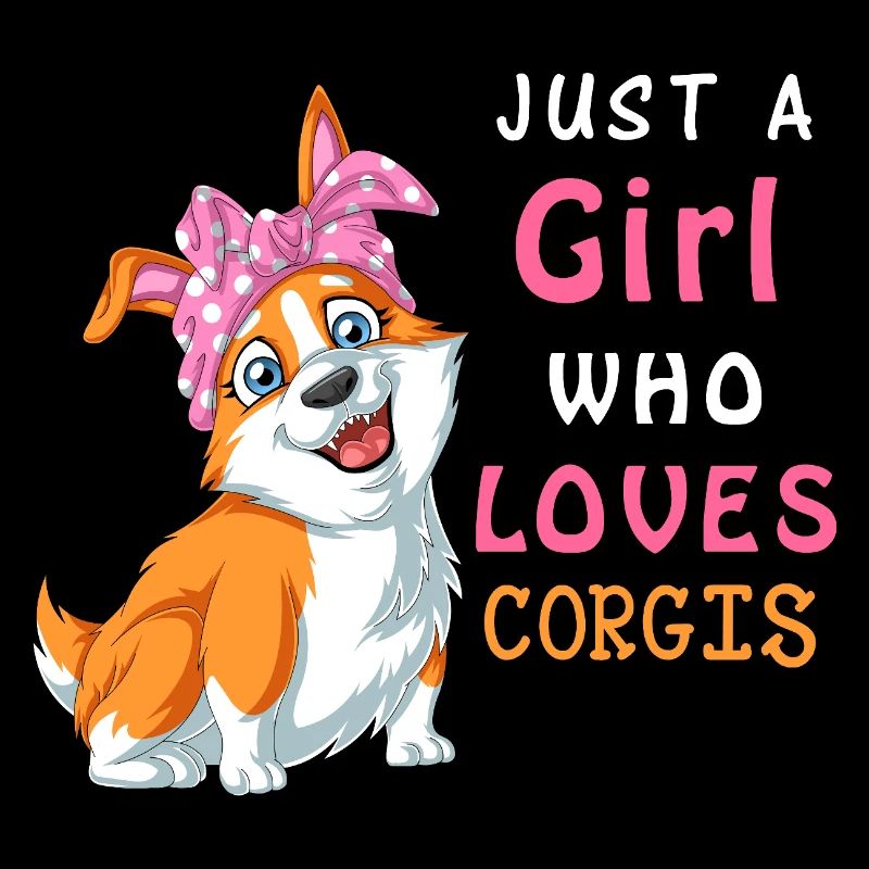 Einfach ein Mädchen, das Corgis-Hemden liebt