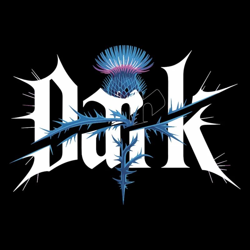 Dark Mode Thistle T-Shirt for Fans