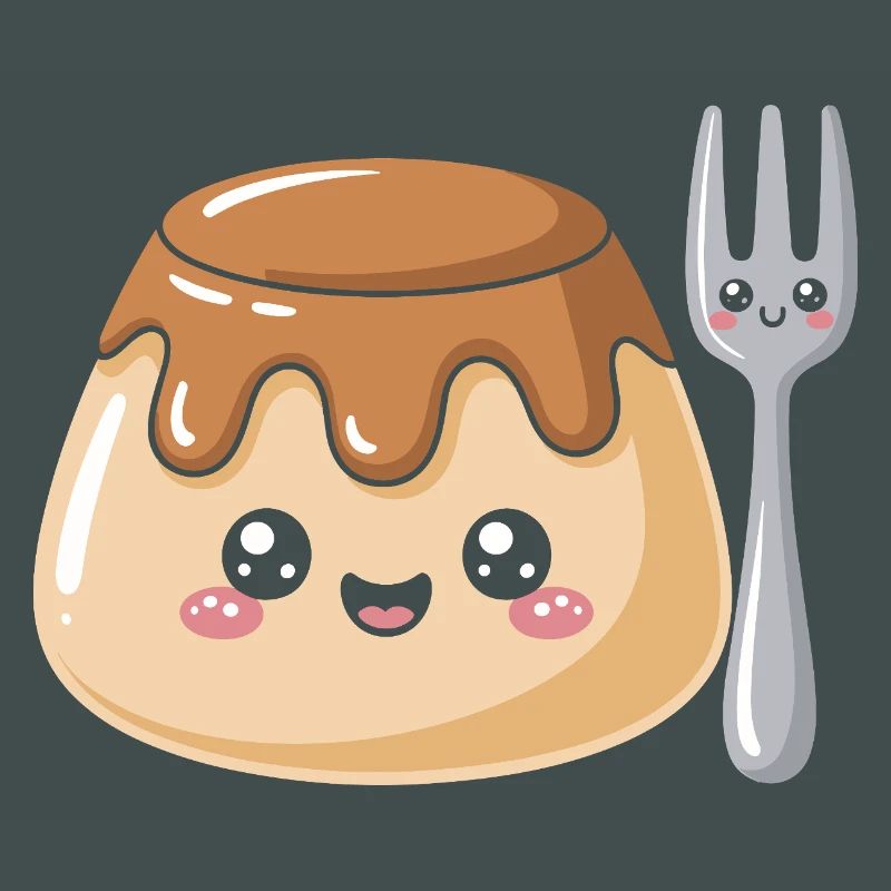 Pudding Mit Gabel