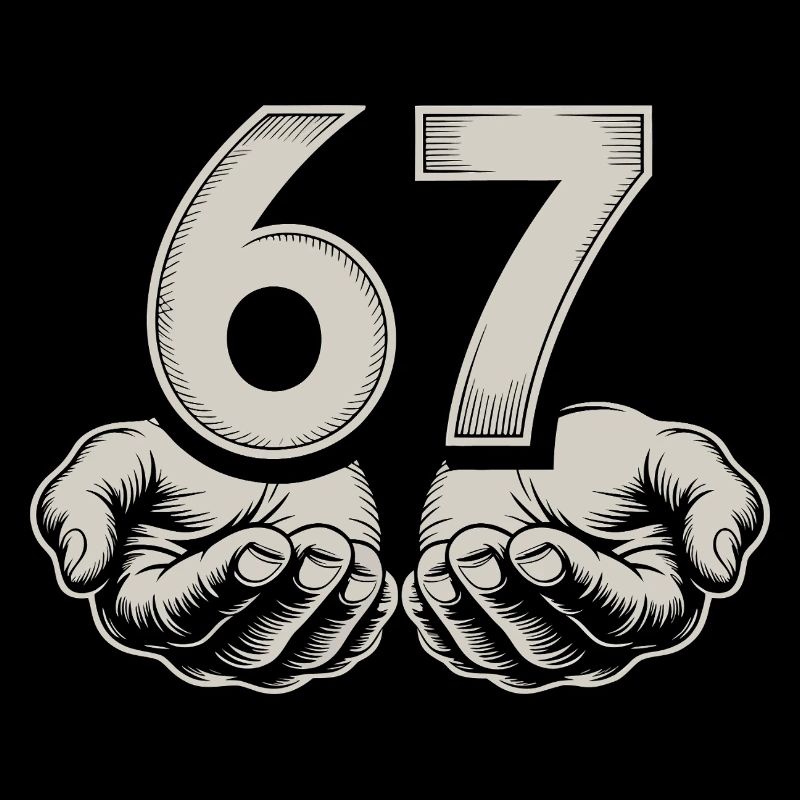 Funny 67 Meme Hands Gen Alpha Humor