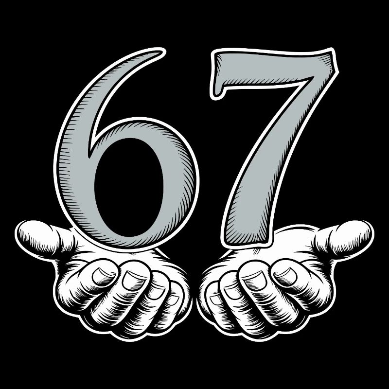 Funny 67 Meme Hands Gen Alpha Humor