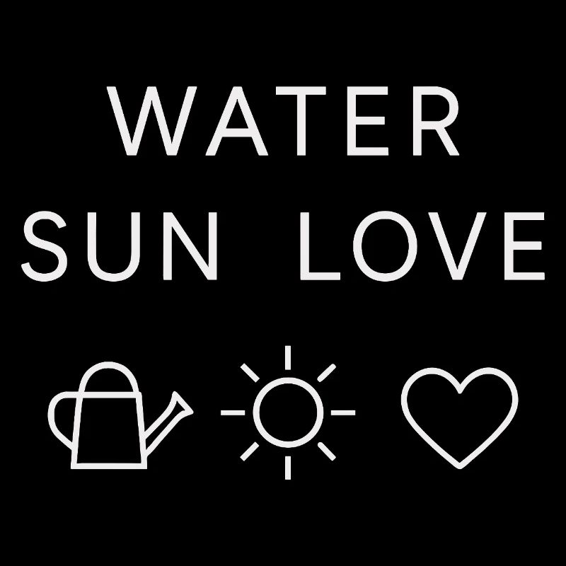 Wasser Sonne Liebe Statement