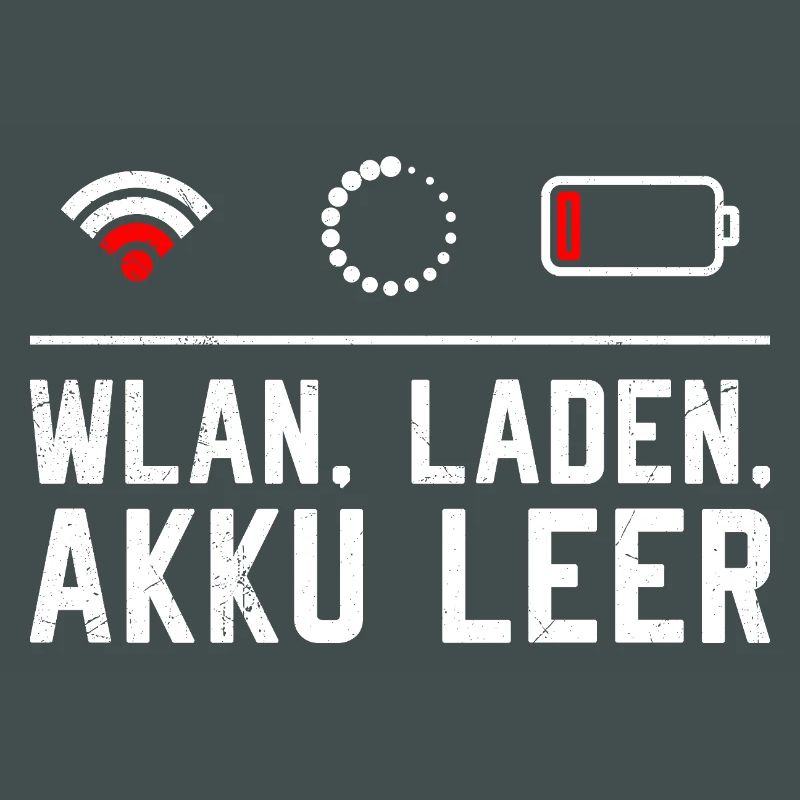 Coder WiFi. LOADING. BATTERY EMPTY FUNNY