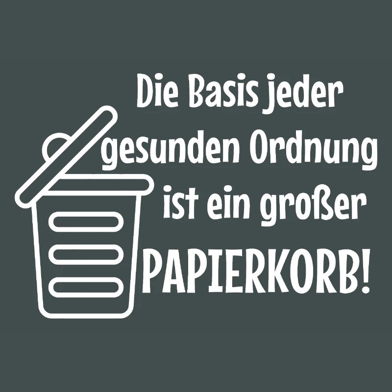 Basic Order: Large Wastepaper Bin Witzer Saying Office