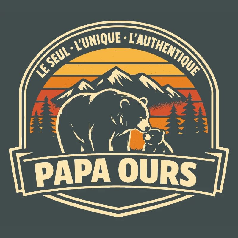 Papa Bear Das einzige einzigartige authentische Geschenk