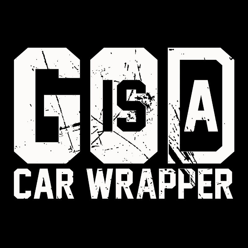 GOD is a Car Wrapper White