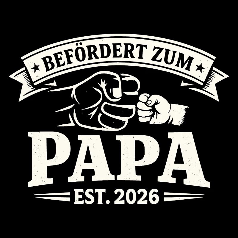 Papa 2026 Befördert Zum Stolzer Vater