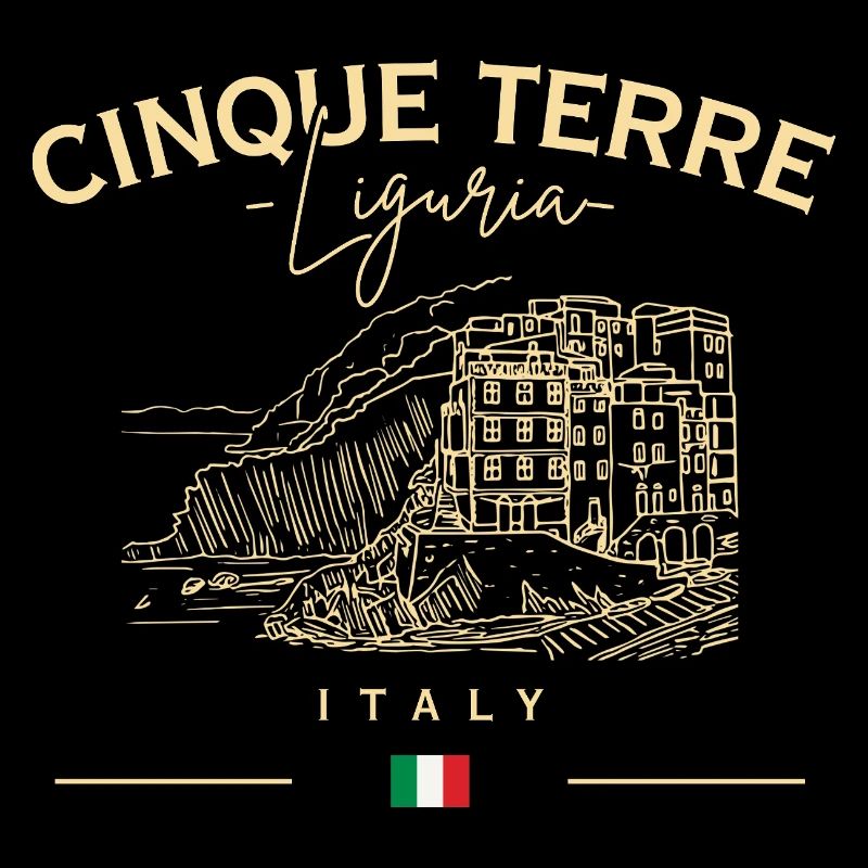 Sketch côtier des Cinque Terre