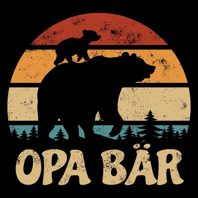 Opa Bär - Muttertag - Vintage Geschenk