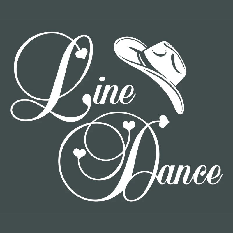 Line Dance Script Logo