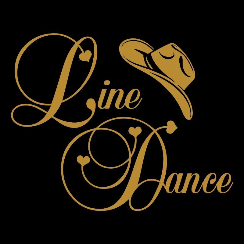 Logo doré de la danse en ligne