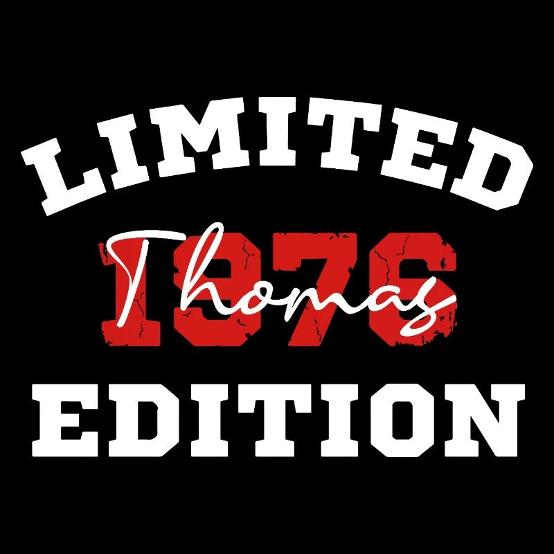 Limitierte Edition 1976 Thomas Geburtstag Shirt
