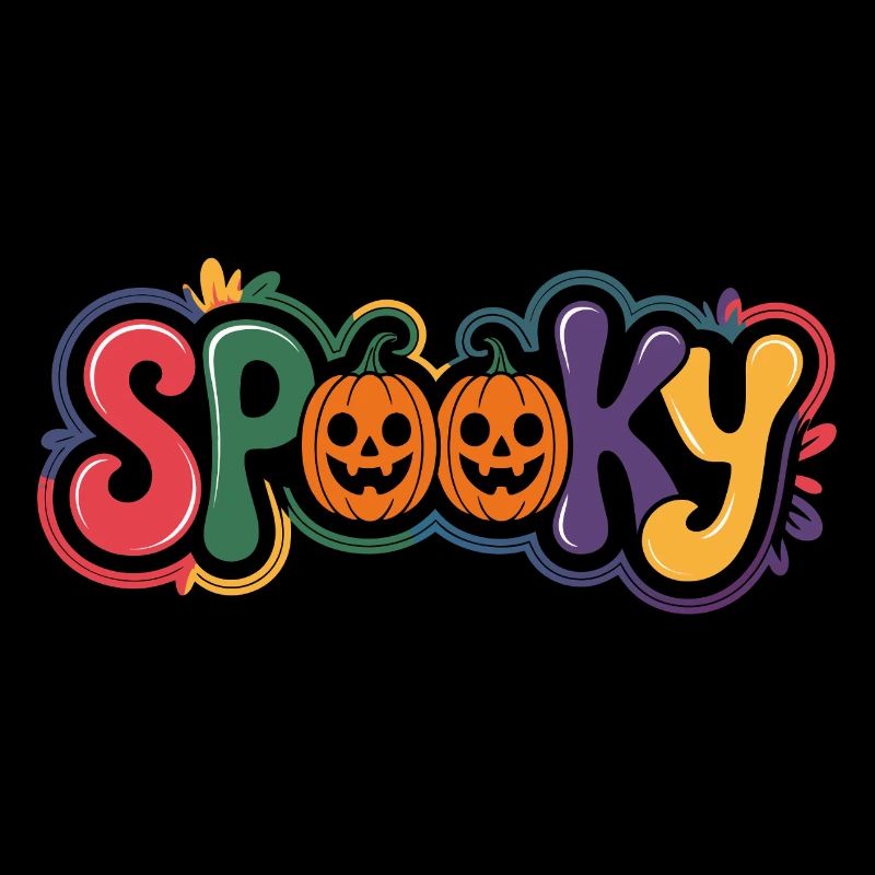Spooky Pumpkin Lettering