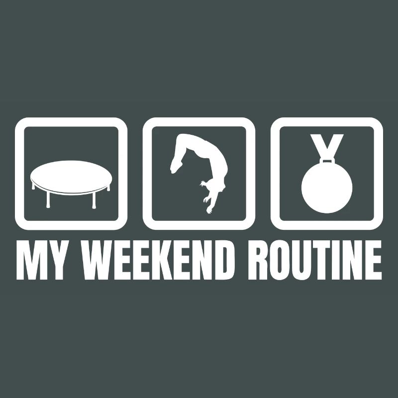 Trampolin Wochenendroutine