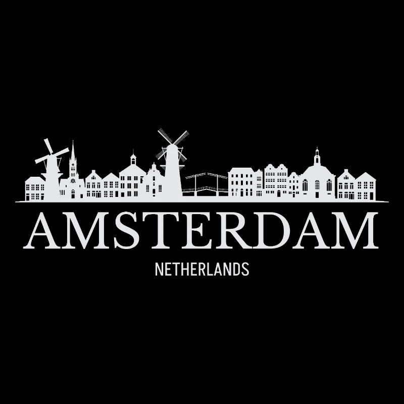 Silhouette d’Amsterdam, Amsterdam Pays-Bas