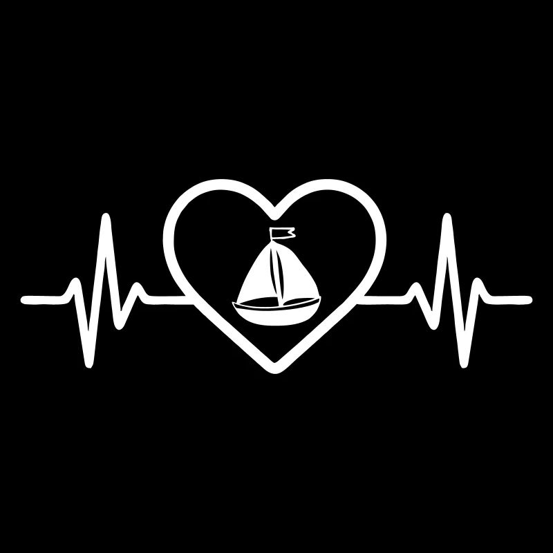 Segelboot Boot Heart Sea