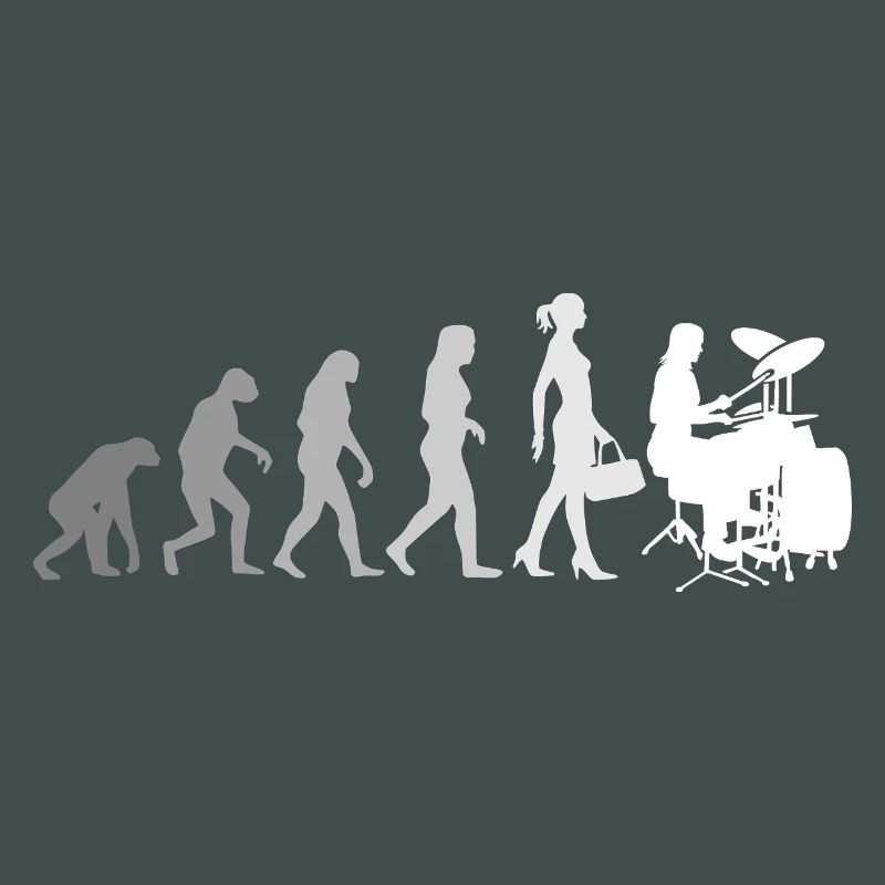 Evolution Schlagzeugerin Percussion Drummer