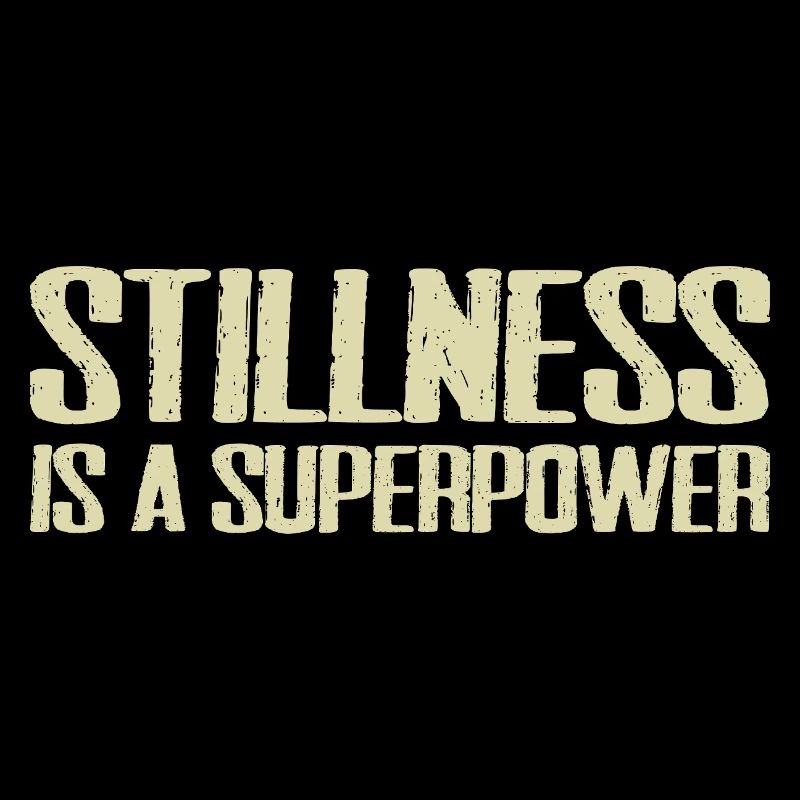 stillness is a superpower