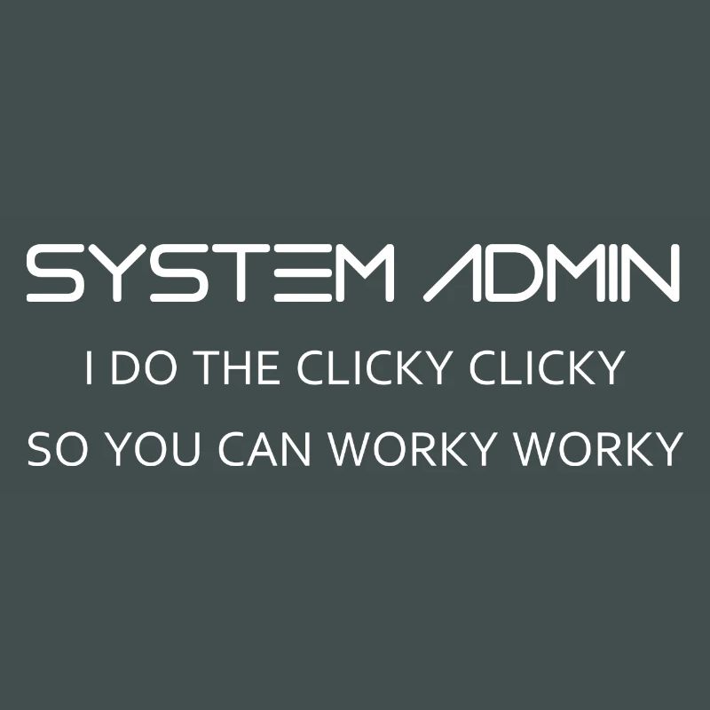 System Admin do clicky clicky en blanc