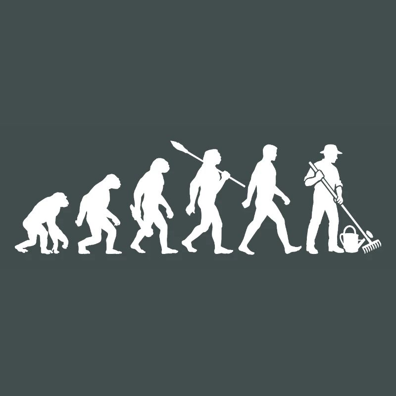 Evolution - Gärtner - Garten - Gartenarbeit