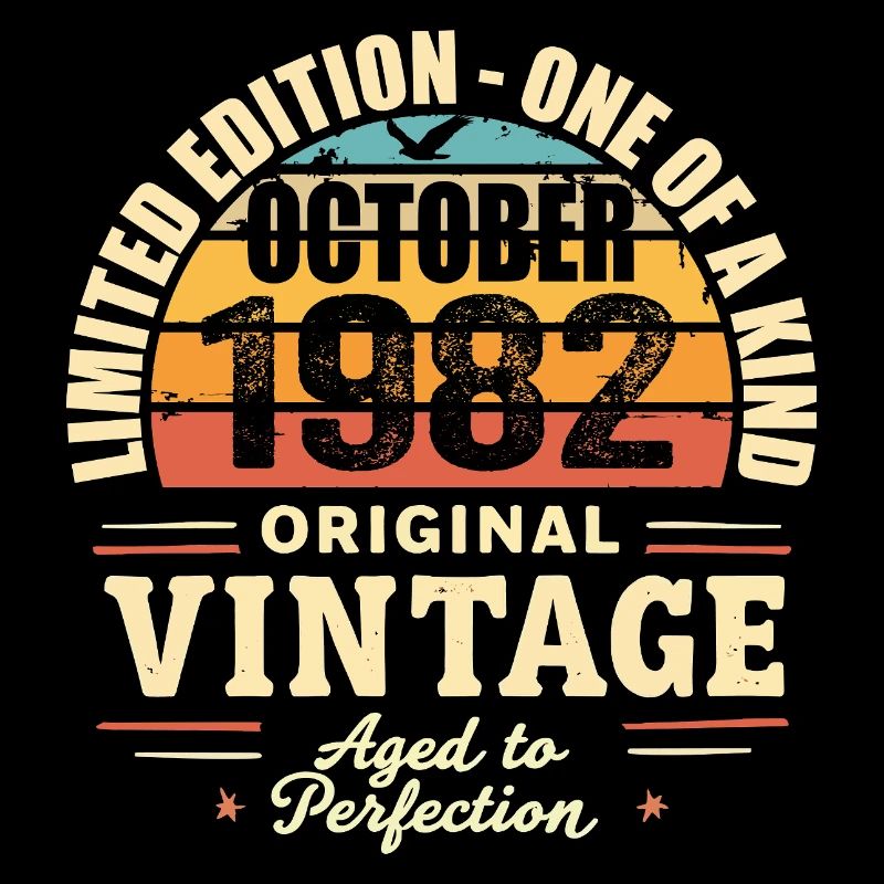 Rétro Octobre 1982 - birthday october 1982