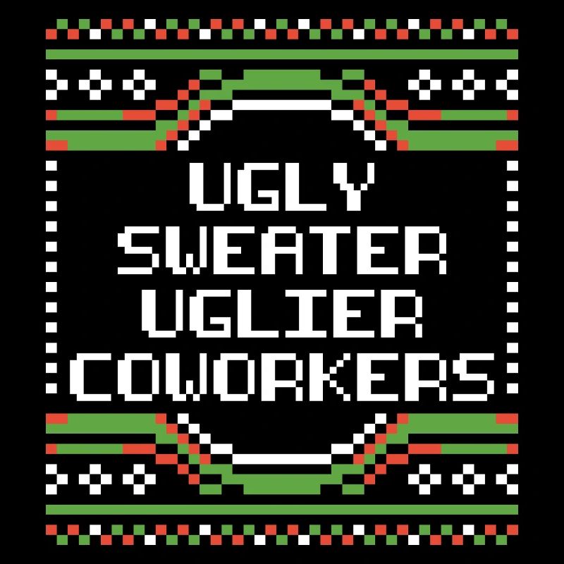 Pull de Noël moche de bureau Pull humoristique de bureau