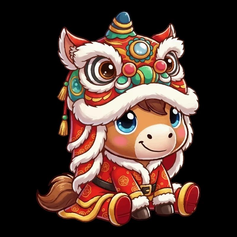 Chinesisches Neujahr Pferd 2026