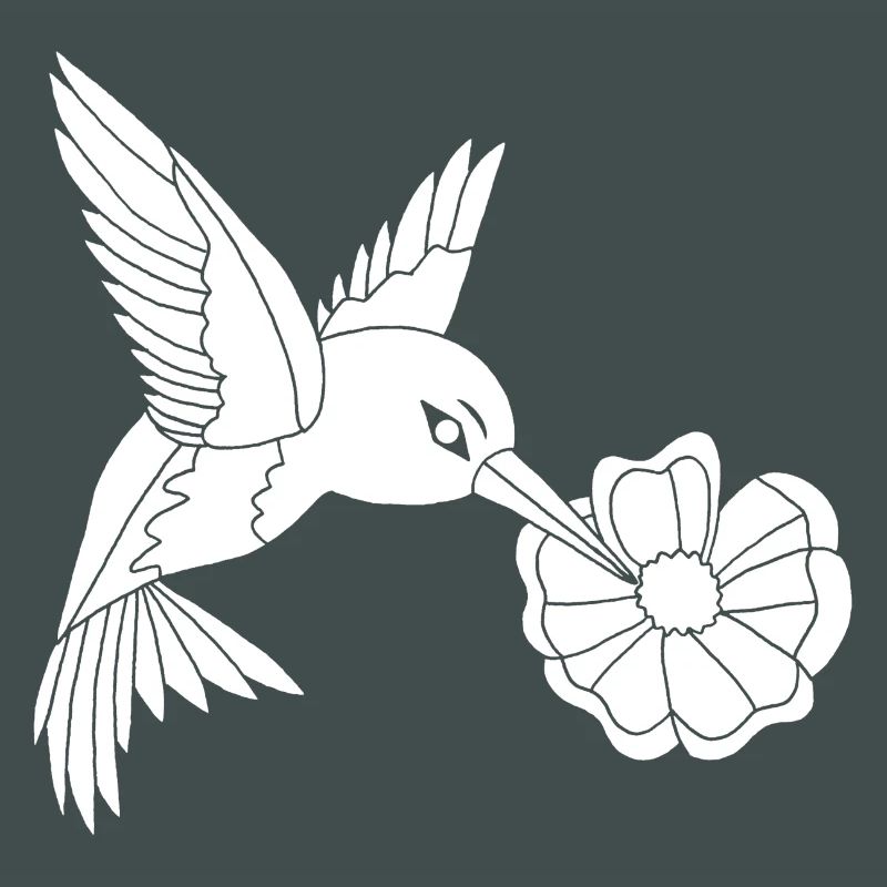 White Foraging Bird
