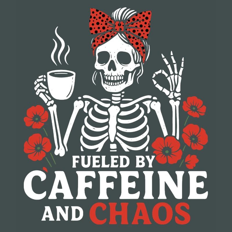 Mutter Koffein Mutter Skelett Kaffee
