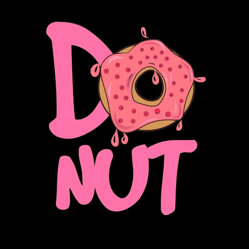 Donut Logo Pink Sparkle