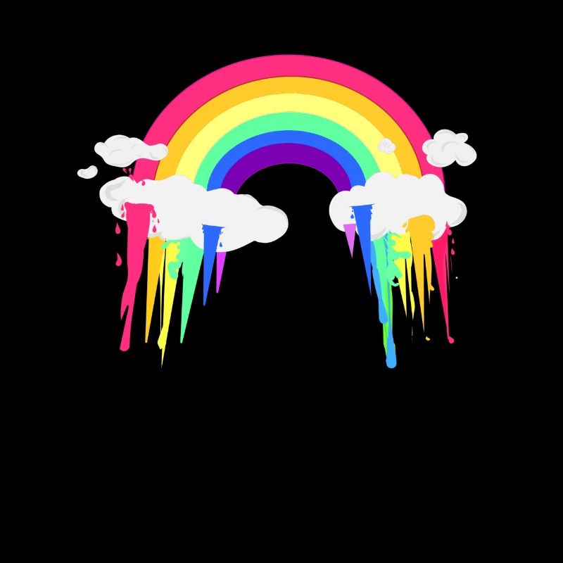 Regenbogen Wolken Abstrak