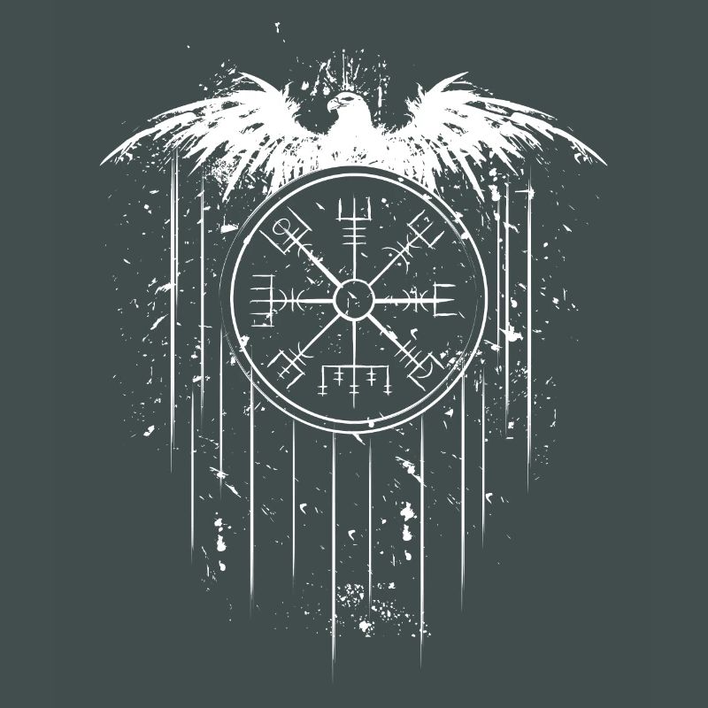 Vegvisir Runic Compass - Eagle Celts Vikings