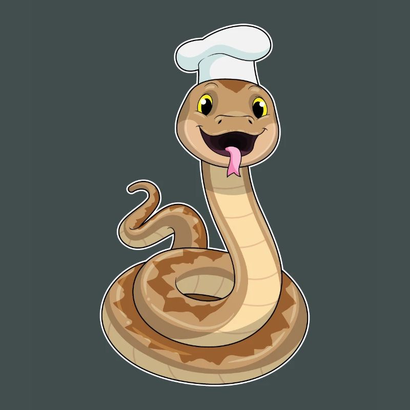 Cuisinière Chef Serpent Cuisson du Chapeau