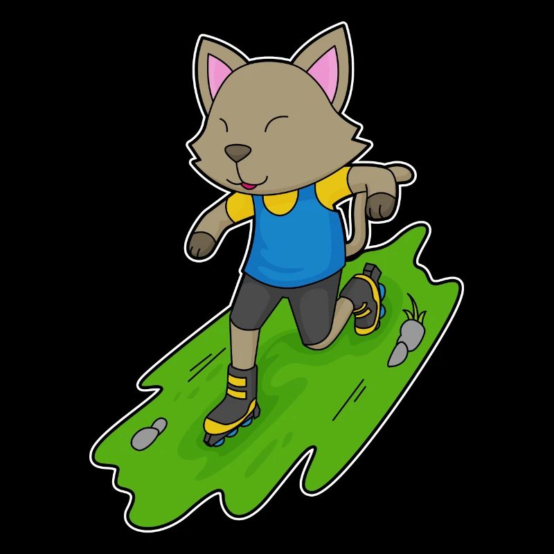 Cat Inline skating Inline skates