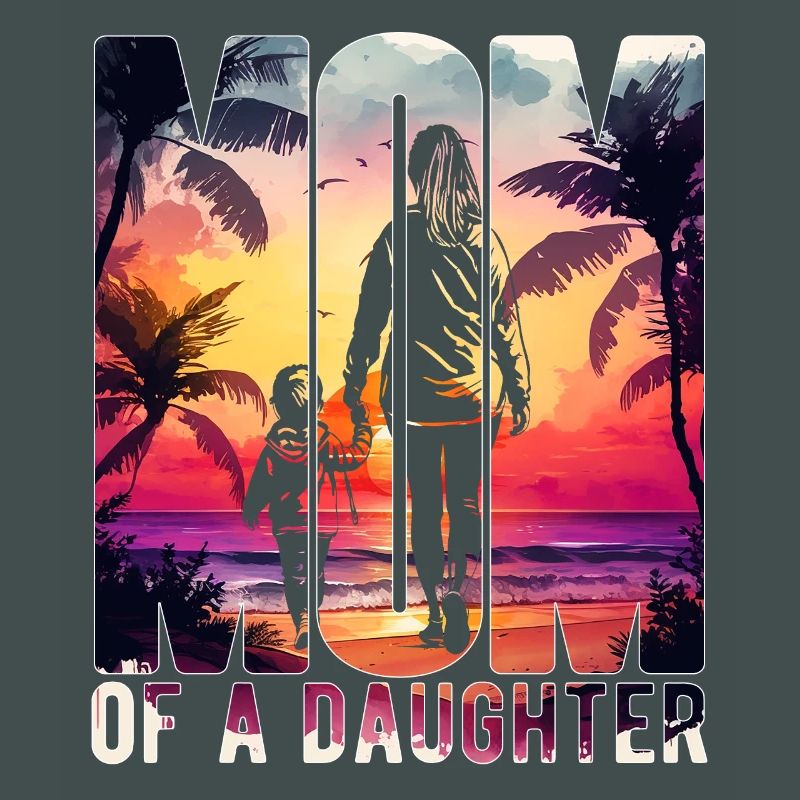 Mutter mit einer Tochter Muttertag Strand Mama