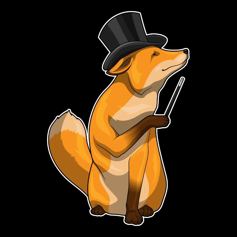 Fuchs Zauberer Zauberstab